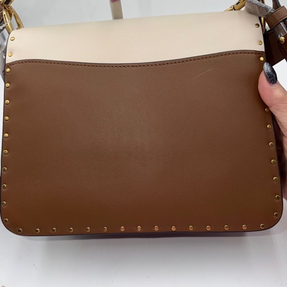 Coach Beat Saddle Bag B4RGI Khaki Multi - Picture 10 of 15